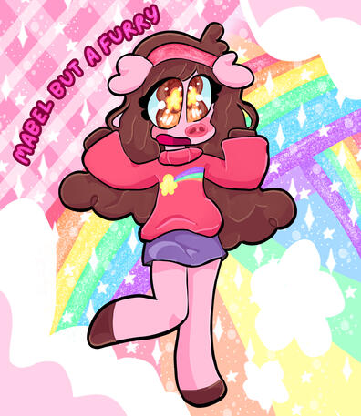 mabel but a furry!